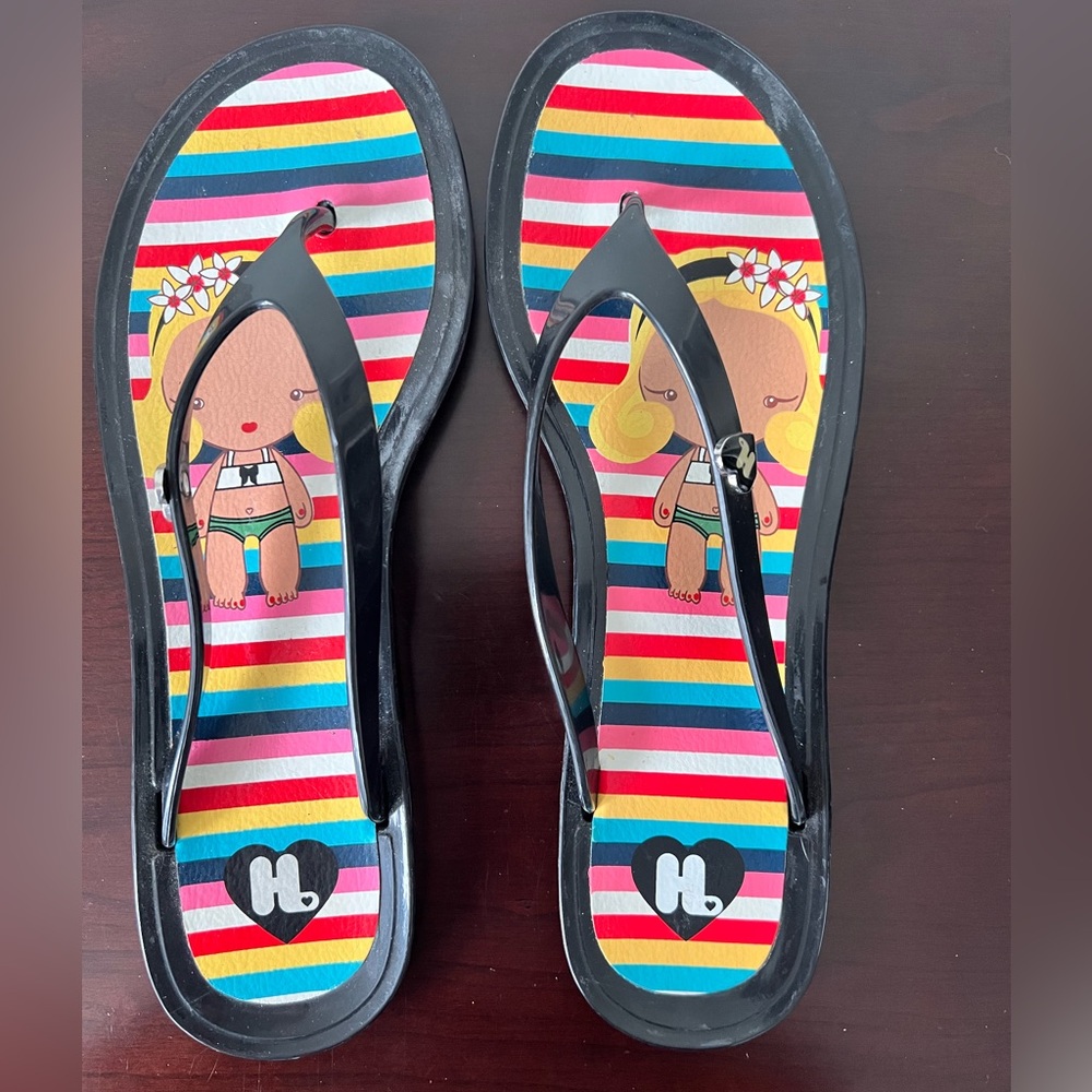 Harajuku Lovers Jelly Thong Flip Flops